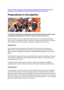 Preparedness in the pipeline