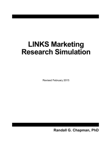 LINKS Marketing Research Simulation