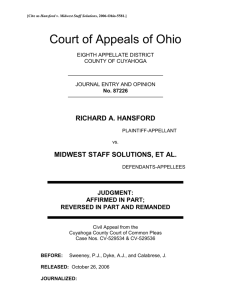 Hansford v. Midwest Staff Solutions