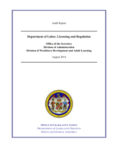 Division of Administration - Office of Legislative Audits