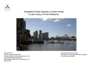 Integrated Green Spaces in Urban Areas