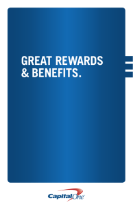 Benefits for Capital One Platinum MasterCard for Costco Members