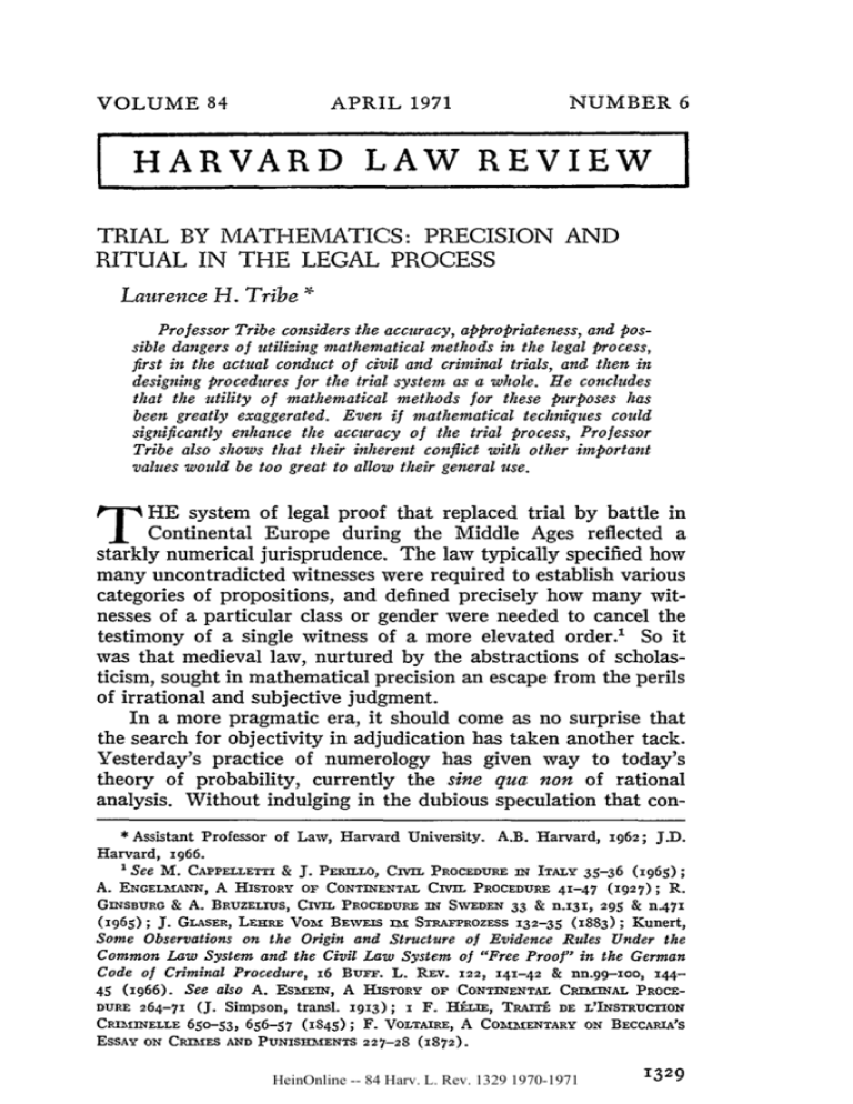 harvard law school research papers