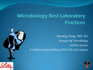 Microbiology Best Laboratory Practices