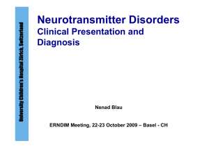 Neurotransmitter Disorders