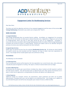 Engagement Letter for Bookkeeping Services - Add