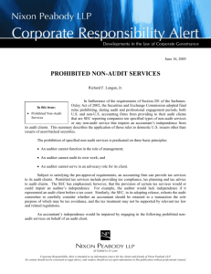 prohibited non-audit services