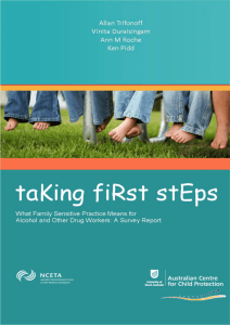 Taking First Steps. What Family Sensitive Practice Means for Alcohol