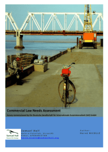 Commercial Law Needs Assessment