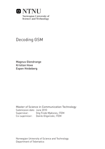 Decoding GSM - DiVA Portal
