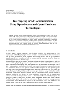 Intercepting GSM Communication Using OpenSource and