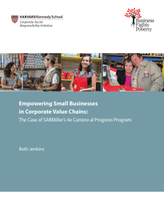 Empowering Small Businesses in Corporate Value Chains: