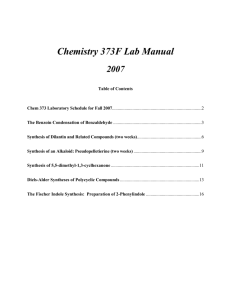 Chemistry 373F Lab Manual 2007