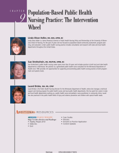 9 Population-Based Public Health Nursing Practice: The Intervention