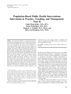 Population-Based Public Health Interventions