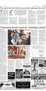 Filmmaking friends board the 'Darjeeling Limited'