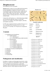 Streptococcus - Wikipedia, the free encyclopedia