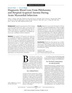 and Hospital-Acquired Anemia During Acute Myocardial