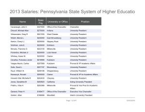 2013 Salaries: Pennsylvania State System of Higher