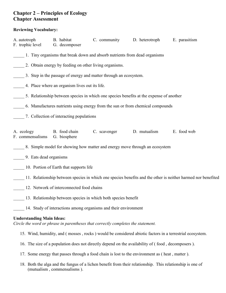 chapter 11 assessment worksheet in pdf format In Principles Of Ecology Worksheet Answers