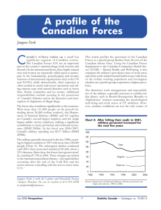 A profile of the Canadian Forces