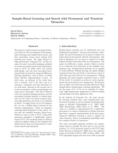 Sample-Based Learning and Search with Permanent and Transient
