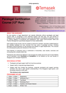 Paralegal Certification Course (12th Run)
