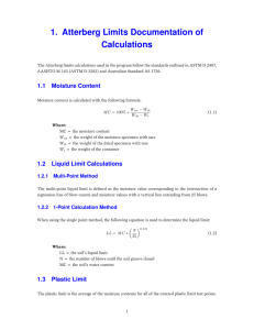 Atterberg Calculation Documentation