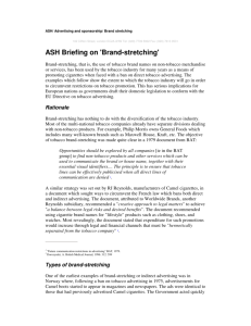 ASH Briefing on 'Brand-stretching'