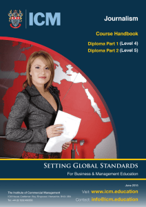 Journalism Handbook - Institute of Commercial Management