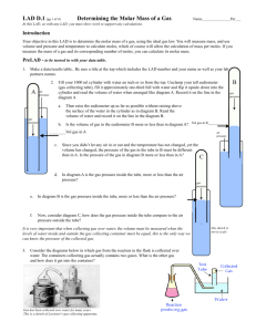 Determining the Molar Mass of a Gas ABC