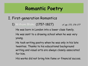 Romantic Poetry - Istituto Fermi Polo Montale