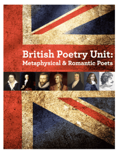 British Poetry set - Clackamas Middle College