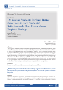 Do Online Students Perform Better than Face-to