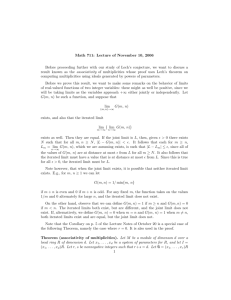 Math 711: Lecture of November 10, 2006 Before proceeding further
