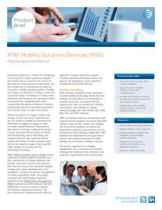 AT&T Mobility Solutions Services (MSS)