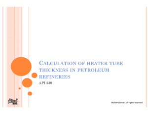 Guide to thickness calculation of heater tubes