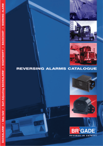 REVERSING ALARMS CATALOGUE