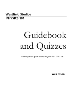 Guidebook with quizzes