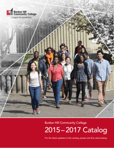 2015-2017 College Catalog - Bunker Hill Community College