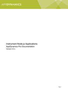 Instrument Node.js Applications