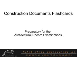 Construction Documents Flashcards - Avant