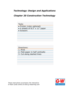 Technology: Design and Applications Chapter 20 Construction