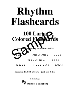 100 Large Colored Flashcards