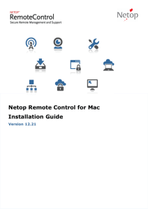 Netop Remote Control Installation Guide (Mac)