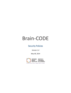Brain-CODE Security Policies