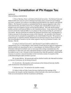 The Constitution of Phi Kappa Tau