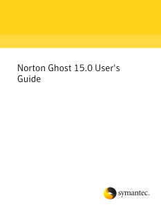 Norton Ghost 15.0 User's Guide