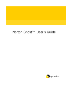 Norton Ghost™ User's Guide - UCSD Department of Physics