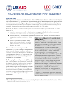 Inclusive market system development